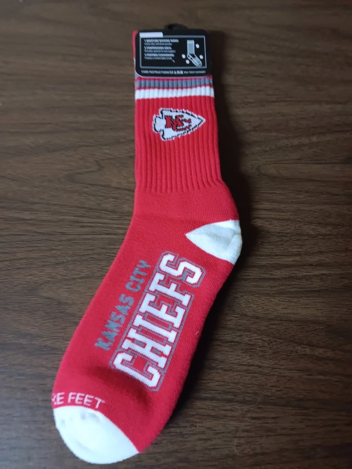 Kansas City Chiefs Mens Socks NFL Football Fan Gear Size 9-13 - Image 1 of 1