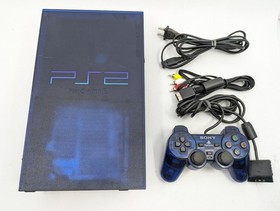 Sony PlayStation 2 Midnight Blue BB Pack SCPH-50000 MB/NH Console Tested Japan