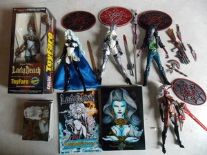 Chaos Comics Lady Death, Evil Ernie, Lady Demon Figuras, Mega Tarjetas y Postal - Imagen 1 de 10