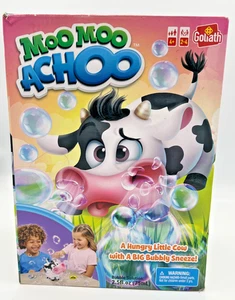 Goliath Moo Moo Achoo! A Hungry Little Cow Game and Bubble Machine - Picture 1 of 15