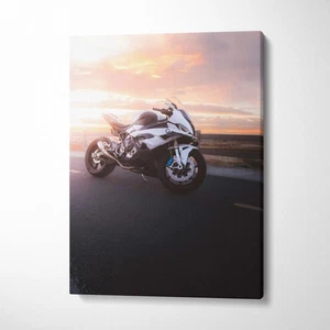 BMW Inspired S1000RR High Resolution Museum Quality Vertical Canvas Print #016 - Picture 1 of 14