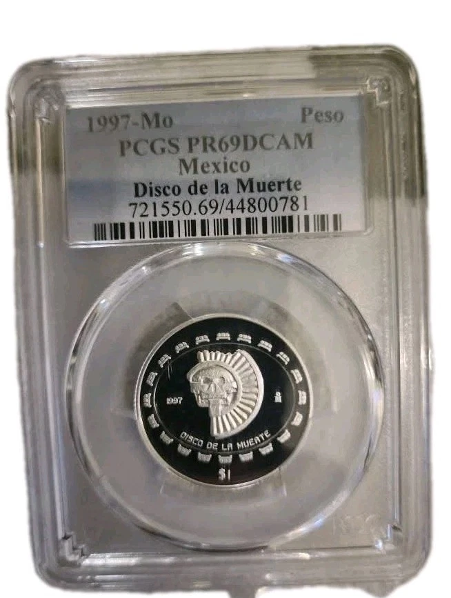 1997 1 peso 1/4 OZ .999 PCGS PF 69 Foto 1 de 3
