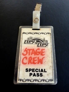 METALLICA Ride Lightning Jan 13 1985 Tour Issued Used Backstage Pass Laminate - Picture 1 of 2