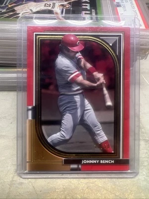 2021 Topps Museum Collection Johnny Bench Ruby #/50 - Image 1 of 2