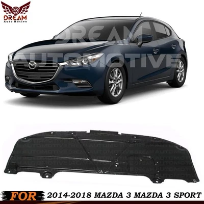 Front Bumper Splash Shield Under Cover For 2014-2018 Mazda 3 and Mazda 3 Sport Foto 1 de 3