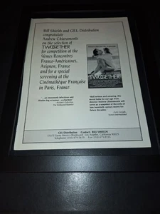 Twogether Nick Cassavetes Raro Original Película Promo Anuncio Enmarcado! - Imagen 1 de 1