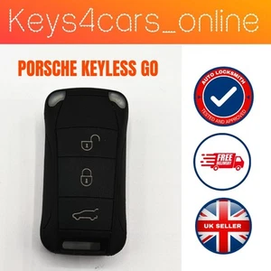 PORSCHE CAYENNE 3 BUTTON FLIP KEY FOB KEYLESS GO ID46 433MHz PN 7L5959753BJ  - Picture 1 of 3