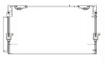 CONDENSADOR DE AIRE ACONDICIONADO PARA LEXUS LX570 TOYOTA LAND CRUISER CON RECEPTOR SECADOR 2008 2009 Foto 1 de 1