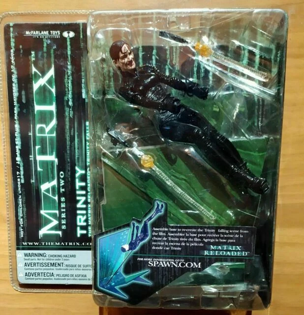 McFarlane Toys Matrix Movie Reloaded Trinity Falls 7in Action Figure