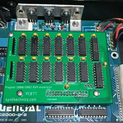 Sequential Circuits Prophet 2000 2002 synthesizer sampler PC877 RAM expansion - Image 1 of 4