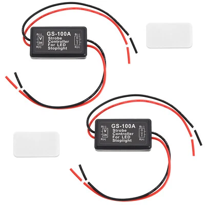 2x Flashing Strobe Blinking Controller Flasher Module for LED Brake Light - Image 1 of 4