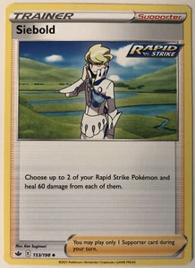 Pokemon Chilling Reign Siebold 153/198 NM/M - Imagen 1 de 1