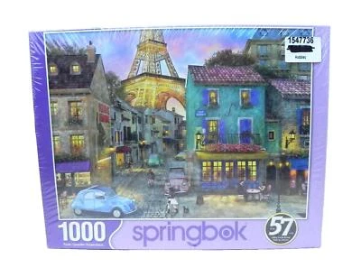 Springbok Eiffel Tower Magic 1000 Piece Jigsaw Puzzle Paris Sunset - Image 1 of 4