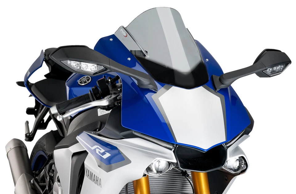 15-'19 para Yamaha YZF-R1M PUIG Parabrisas Racing Smoke Foto 1 de 1