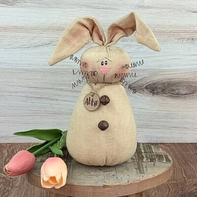 Primitive Easter Honey and Me Bunny Abbie the Bunny 6.5" - Image 1 of 2