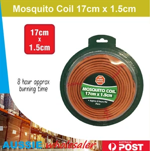 Au Mosquito Coil 17cm x 1.5cm Garden Mosquito Repellent Coil Coils Pack - Picture 1 of 1