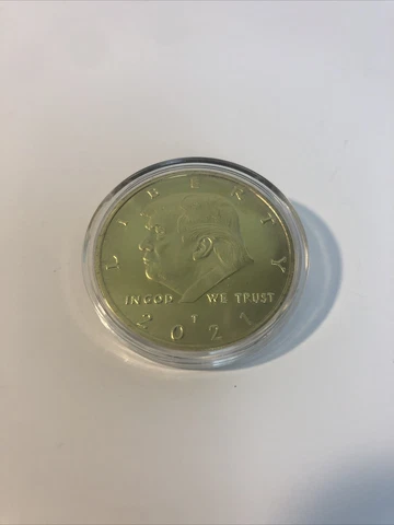 2021 President Donald Trump Liberty Gold Plated EAGLE Commemorative Coin Cover