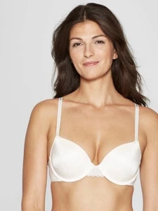Daydream LIGHT LIFT LACE DEMI T-SHIRT BRA 32D GESSO WHITE  NEW W/ TAGS! - Picture 1 of 9