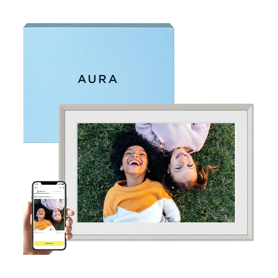 Aura Digital Picture Frame Mat Display Best Digital Frame for Gift Model AF900