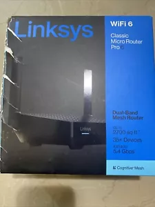 Linksys WiFi 6 Classic Micro Router Pro 6 AX5400 5.4 Gbps Dual Band Mesh Router - Picture 1 of 13