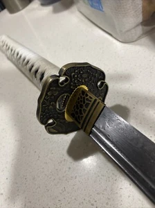 Double Bohi Pattern Steel Katana  - Picture 1 of 7