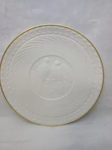 Avon 1986 Teller Tauben Hochzeitstag - Porzellan besetzt in 14k GOLD - Bild 1 von 9