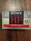 Sony Hf Blank Audio Cassette Tape 60 Minutes High Fidelity New Sealed