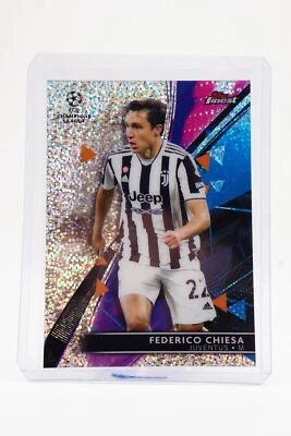 FEDERICO CHIESA 2021-22 Finest UEFA Champions League Juventus Speckle 116/175 - Image 1 of 2