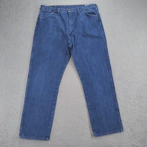 Vintage Wrangler Jeans Mens 36 x 30 Bkue USA 13MWZPW Cowboy Cut Original Fit - Picture 1 of 21