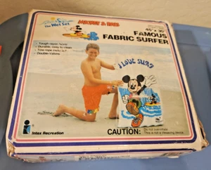 Vintage 1988 Intex Mickey and Pals Famous Fabric Surfer Float 45"x30" JBX36 - Picture 1 of 11
