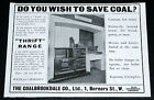 1916 Old Wwi Magazine Print Ad, Coalbrookdale ”thrift” Range, For Your Kitchen! photo