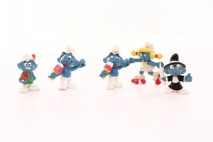 Lot Smurfs Peyo Bully Scheich - Picture 1 of 5