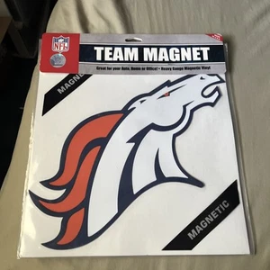 Denver Broncos NFL Magnet Car Style 12 Inch Logo Design CO Made In USA - Picture 1 of 8