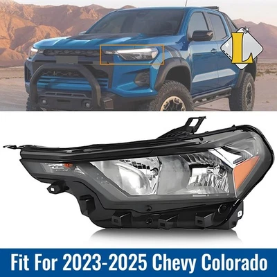 Compatível com farol de halogênio Chevrolet Colorado 2023-2025 com lâmpada driver lado esquerdo - Imagem 1 de 4
