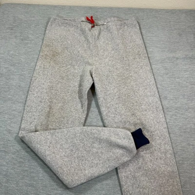 Pantalones Patagonia Hombres XL Gris Polar Joggers Rojo Cordón Puños Raro Años 80 70 Foto 1 de 4