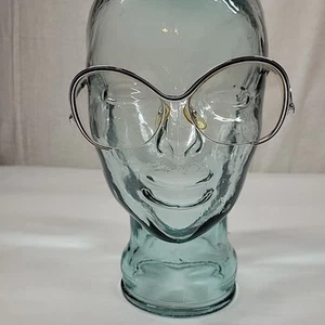 Vintage Large Round Oversized 80s Eyeglass Frames Retro Glam Flamboyant  - Afbeelding 1 van 6