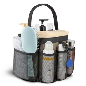 Mesh Dusch Caddy Hängend Badezimmer Organizer Tragbar Schnell Trocknend Korb Tragetasche - Bild 1 von 7