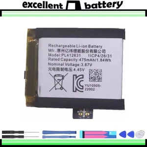 475mAh PL412631 Battery For Huami Amazfit GTR 4 47mm Smart Sports Watch - Foto 1 di 7