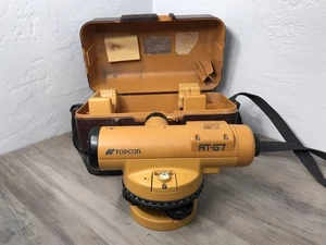 Topcon Auto-Level AT-G7 Surveyor's Instrument /hard Case. Clear lens Untested - Picture 1 of 17