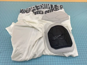 Nike Pro hyperstark weiß Fußball Kompression gepolsterte Gürtelstrumpfhosen EXTRALARGE - Bild 1 von 12