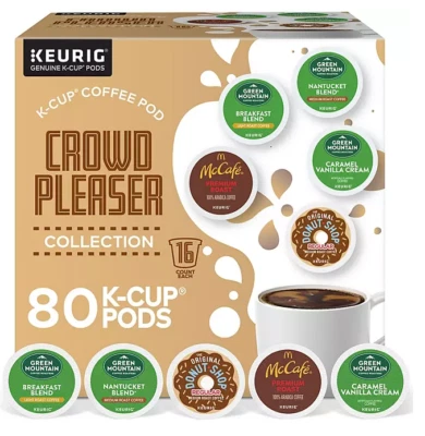 Keurig Crowd Pleaser Variety Pack, Single Serve Pods (80 ct.) 27.4 oz - Image 1 of 4