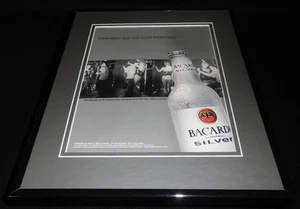 2002 Bacardi Silver Framed 11x14 ORIGINAL Vintage Advertisement - Picture 1 of 1