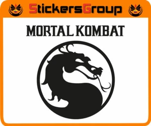 ADESIVO LOGO MORTAL KOMBAT CON SCRITTA IN VINILE - Foto 1 di 1