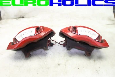 PAIR Bentley Continental Flying Spur 06-12 Front Brake Caliper Left Right RED - Image 1 of 3