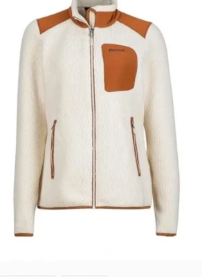 Marmot Wiley Polartec Fleece Zip Up Sweater Jacket Womens  XL Patches Colorblock - Image 1 of 4