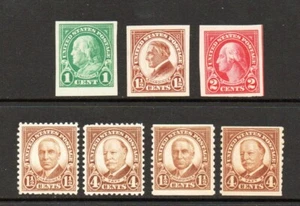 US Stamp #575, 576, 577, 684 685, 686 & 687......Mint MnH / MH....CV $20 - Picture 1 of 2
