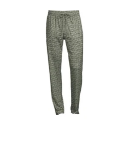 Hanes Men's Luxe Stretch Knit Odor Control Green Elastic Waistband Pajamas Pants - Picture 1 of 12