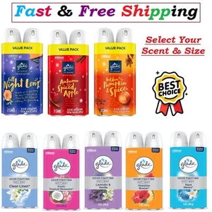 Glade Air Freshener Room Spray, Long Lasting, 2 Count - Select Your Scent & Size - Picture 1 of 12