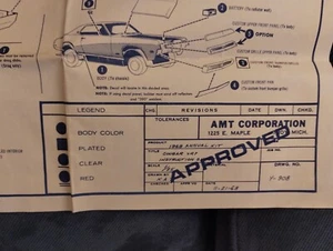 AMT 1969 Mercury Cougar Instructions - Picture 1 of 3