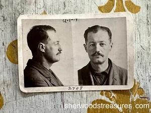 1905 CHICAGO ILL POLICE CRIMINAL CONFIDENT 38 YEAR OLD MUG SHOT SAFE BLOWER - Picture 1 of 3